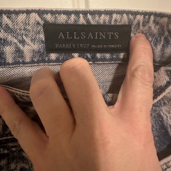 Cropped barely all saints, 27, blue indigo with pink hues - Picture 3 of 5